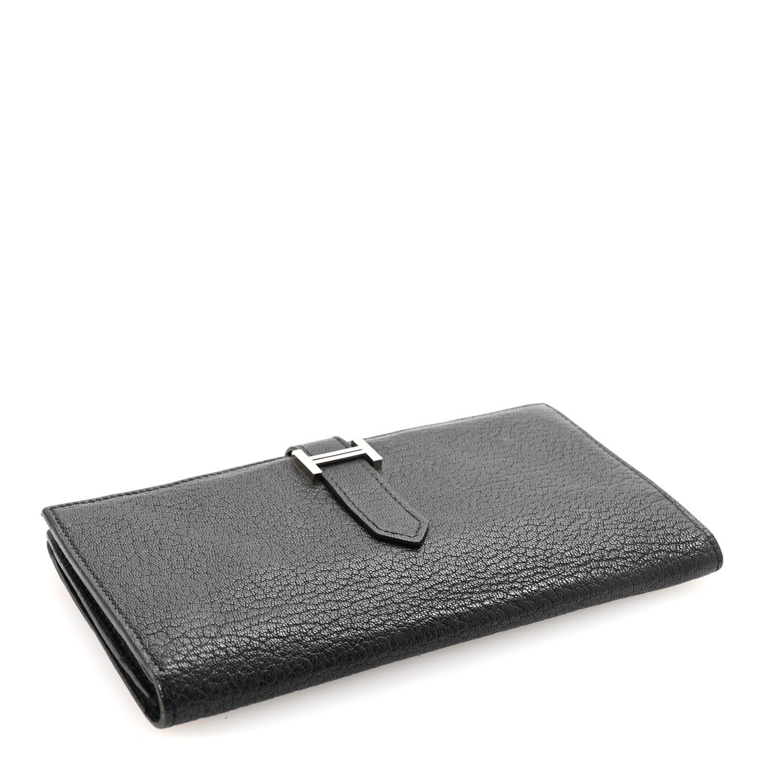 Chevre Mysore Bearn Gusset Wallet Black
