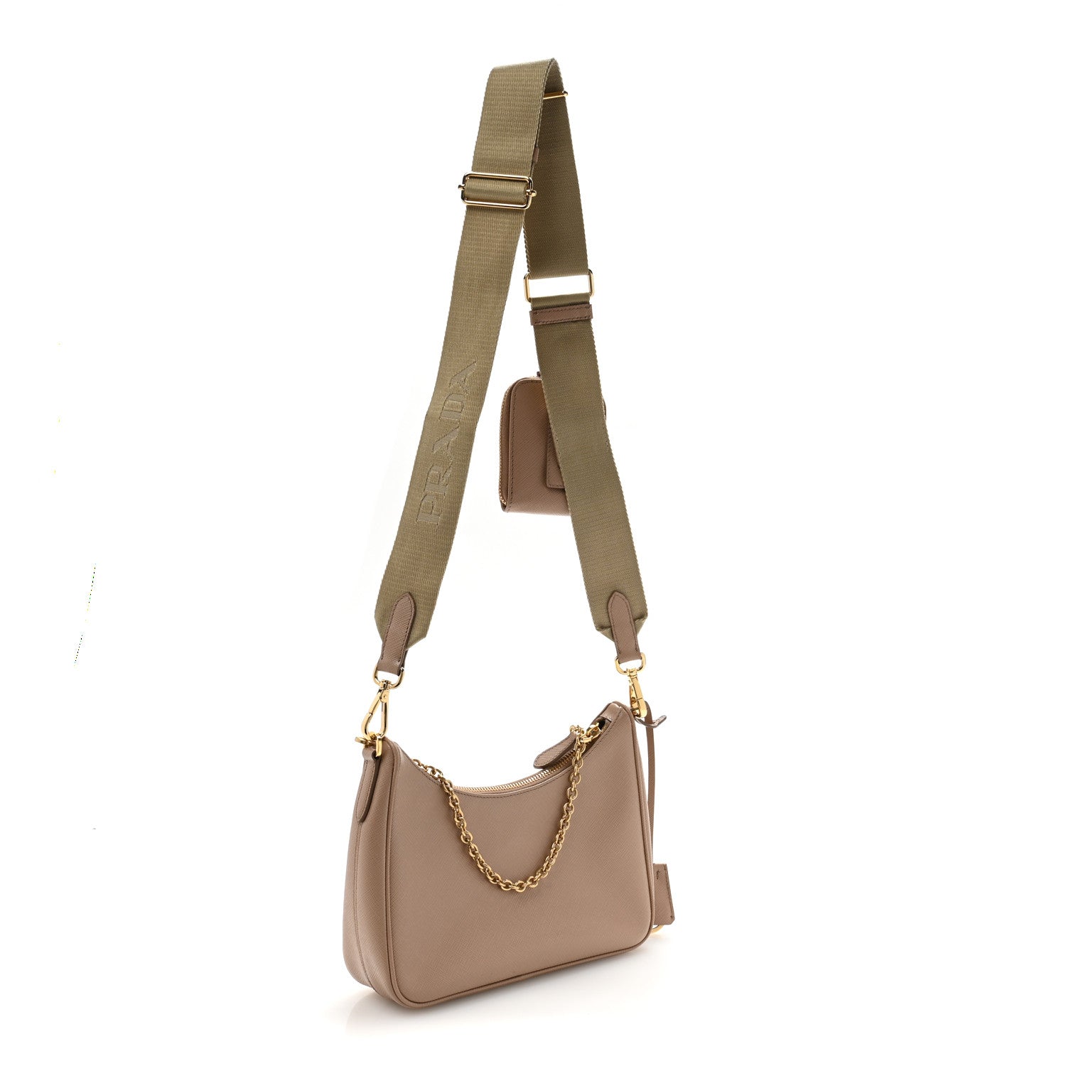 Saffiano Re-Edition 2005 Shoulder Bag Cammeo