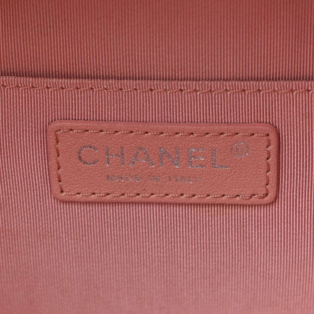 Lambskin Quilted Mini CC Box Camera Bag Pink