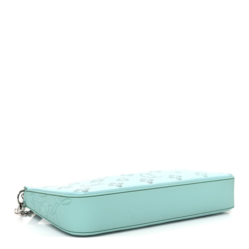 Calfskin Loubinthesky Perforated Shoulder Bag Bermuda