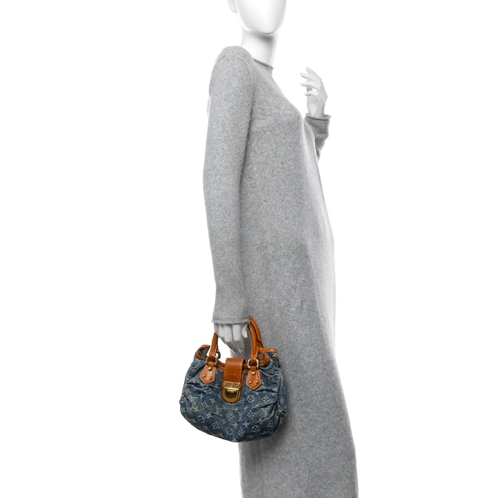 Monogram Denim Pleaty Blue