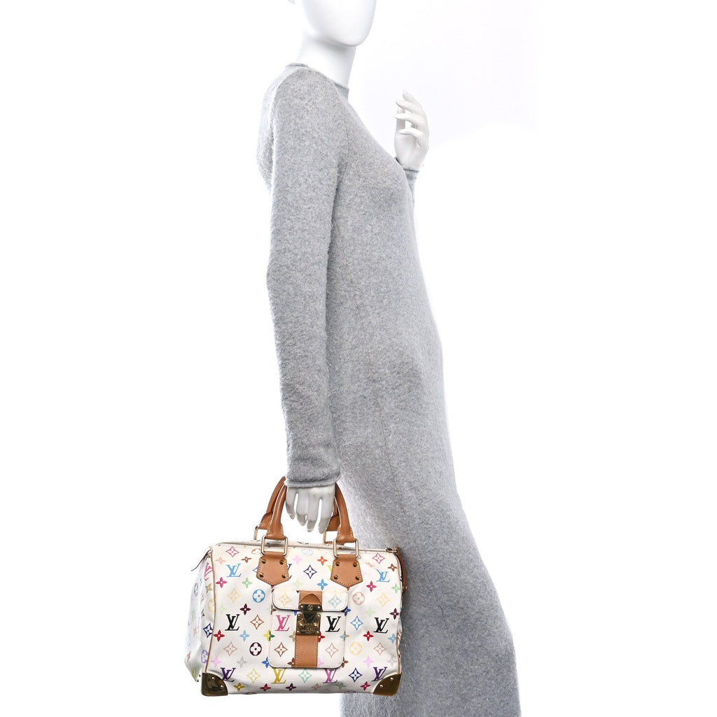 Monogram Multicolor Speedy 30 White