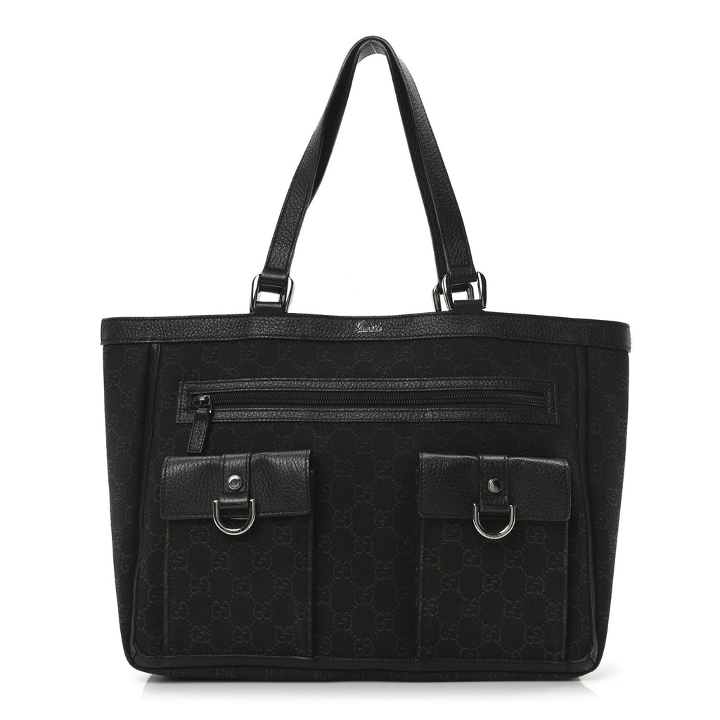 Monogram Abbey D Ring  Tote Dark Brown