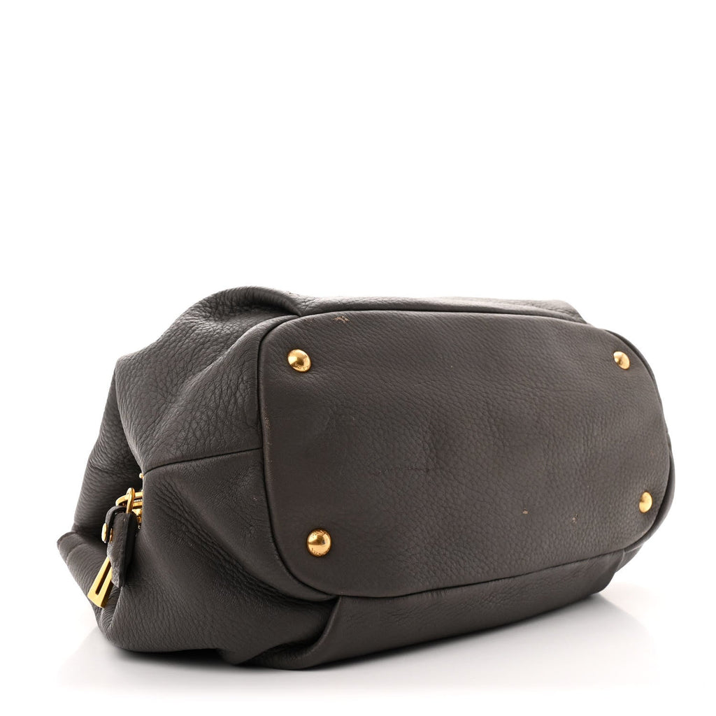 Cervo Deerskin Tote Grigio