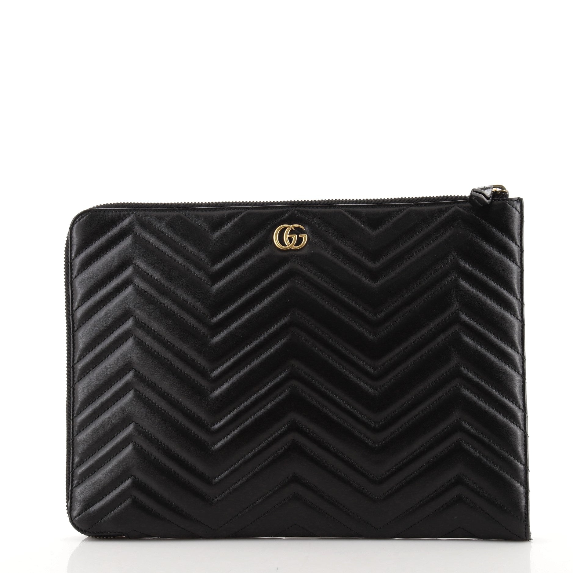 GG Marmont Portfolio Clutch Matelasse Leather