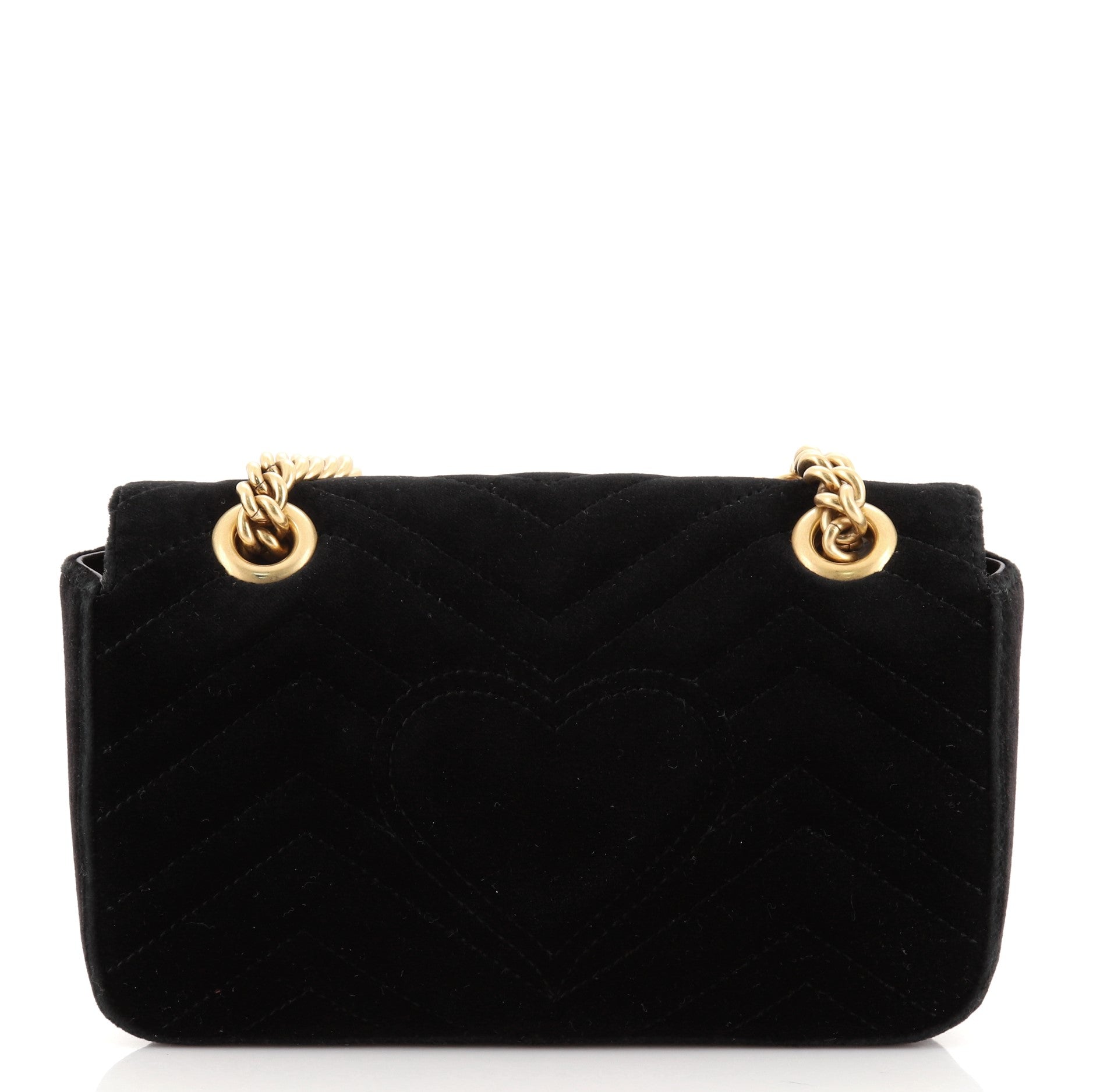 GG Marmont Flap Bag Embellished Matelasse Velvet Mini