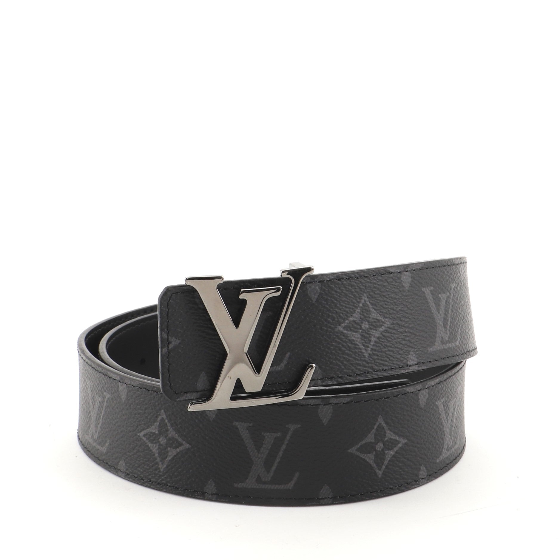 LV Initiales Reversible Belt Monogram Eclipse Wide 85