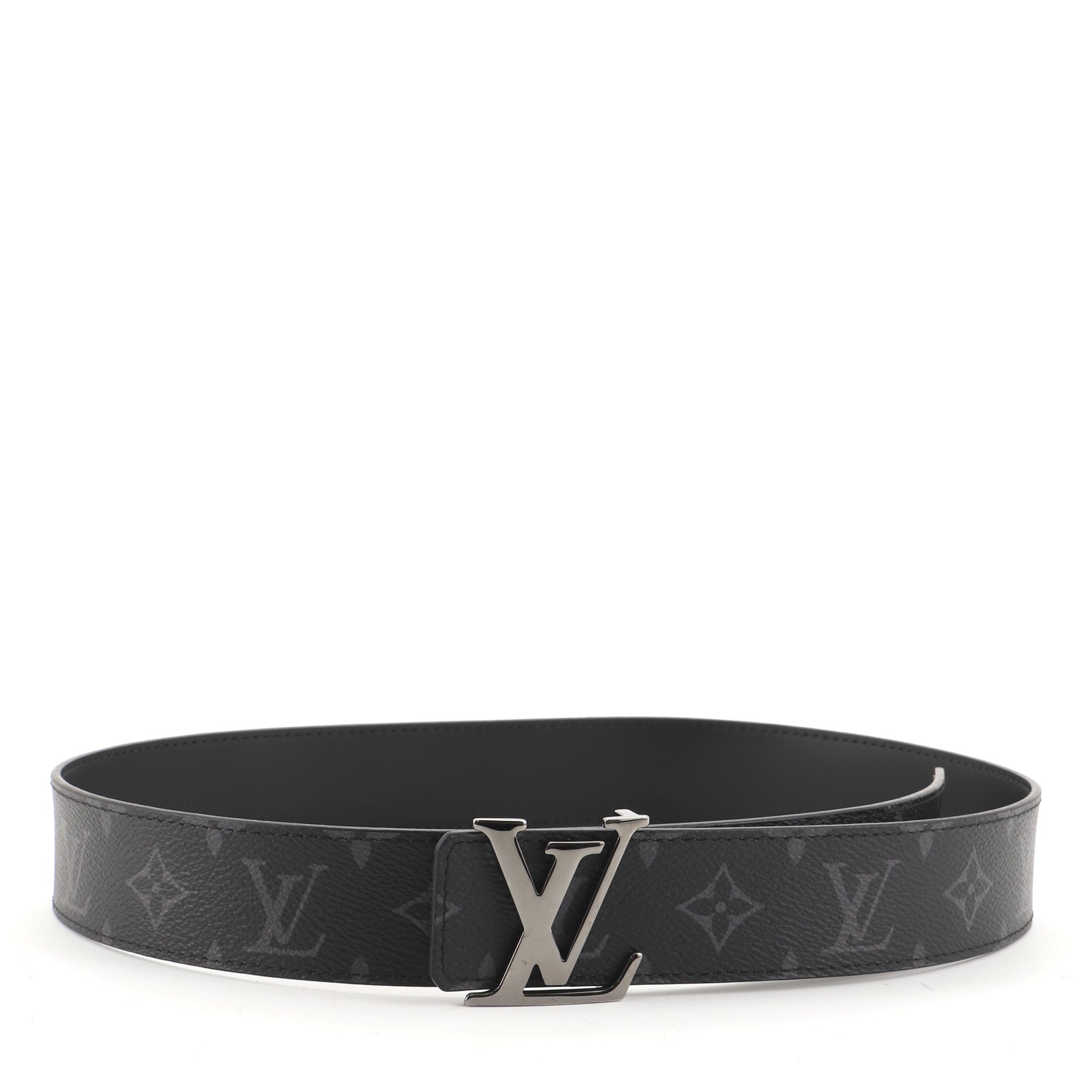 LV Initiales Reversible Belt Monogram Eclipse Wide 85