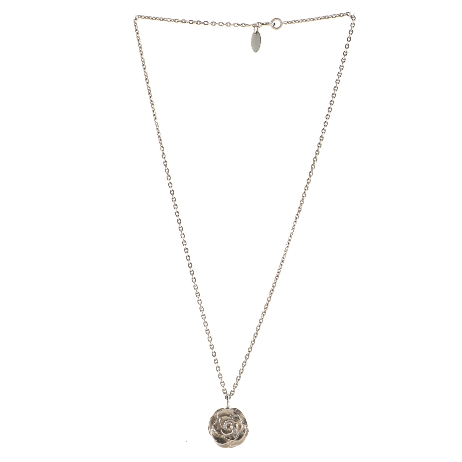 Camellia Pendant Necklace Metal