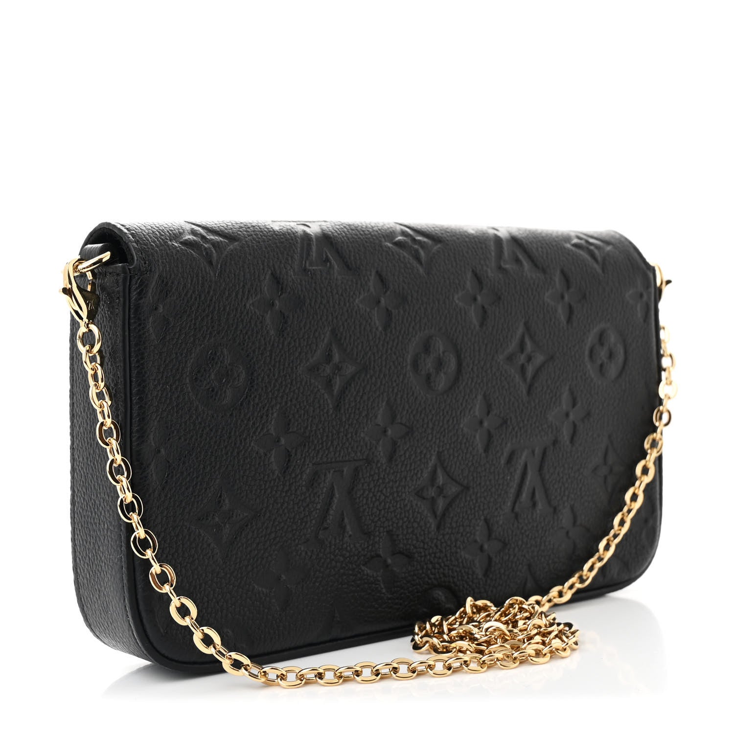 Empreinte Pochette Felicie Chain Wallet Black