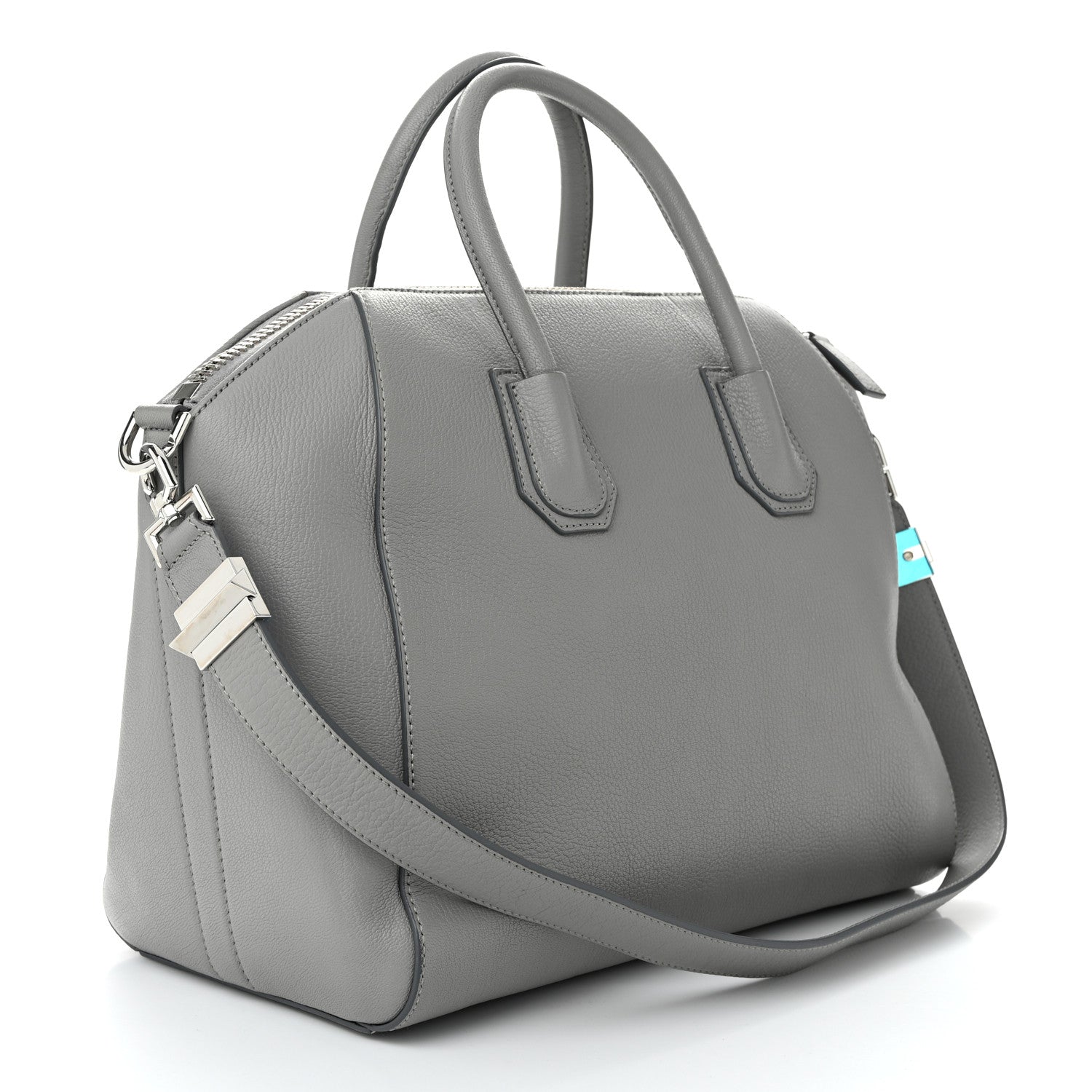 Sugar Goatskin Medium Antigona Pearl Grey