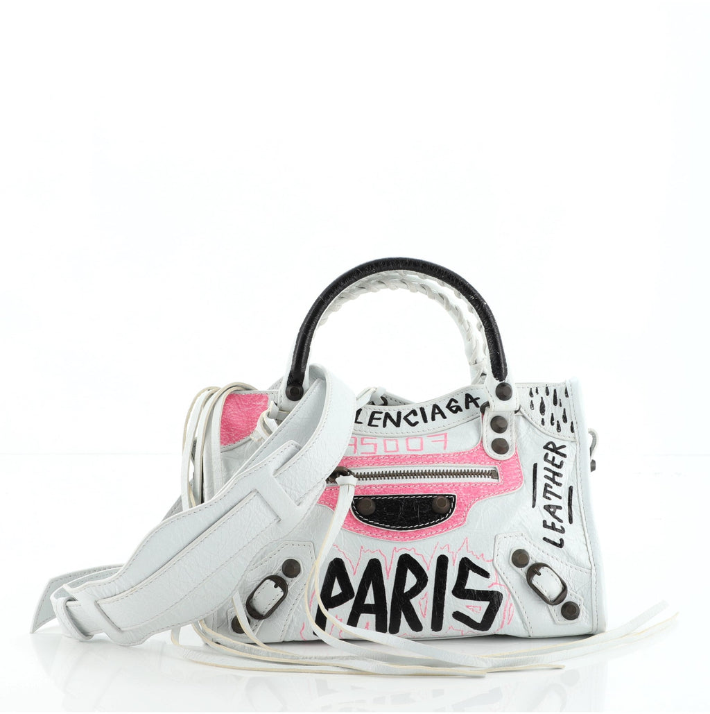 City Graffiti Classic Studs Bag Leather Mini