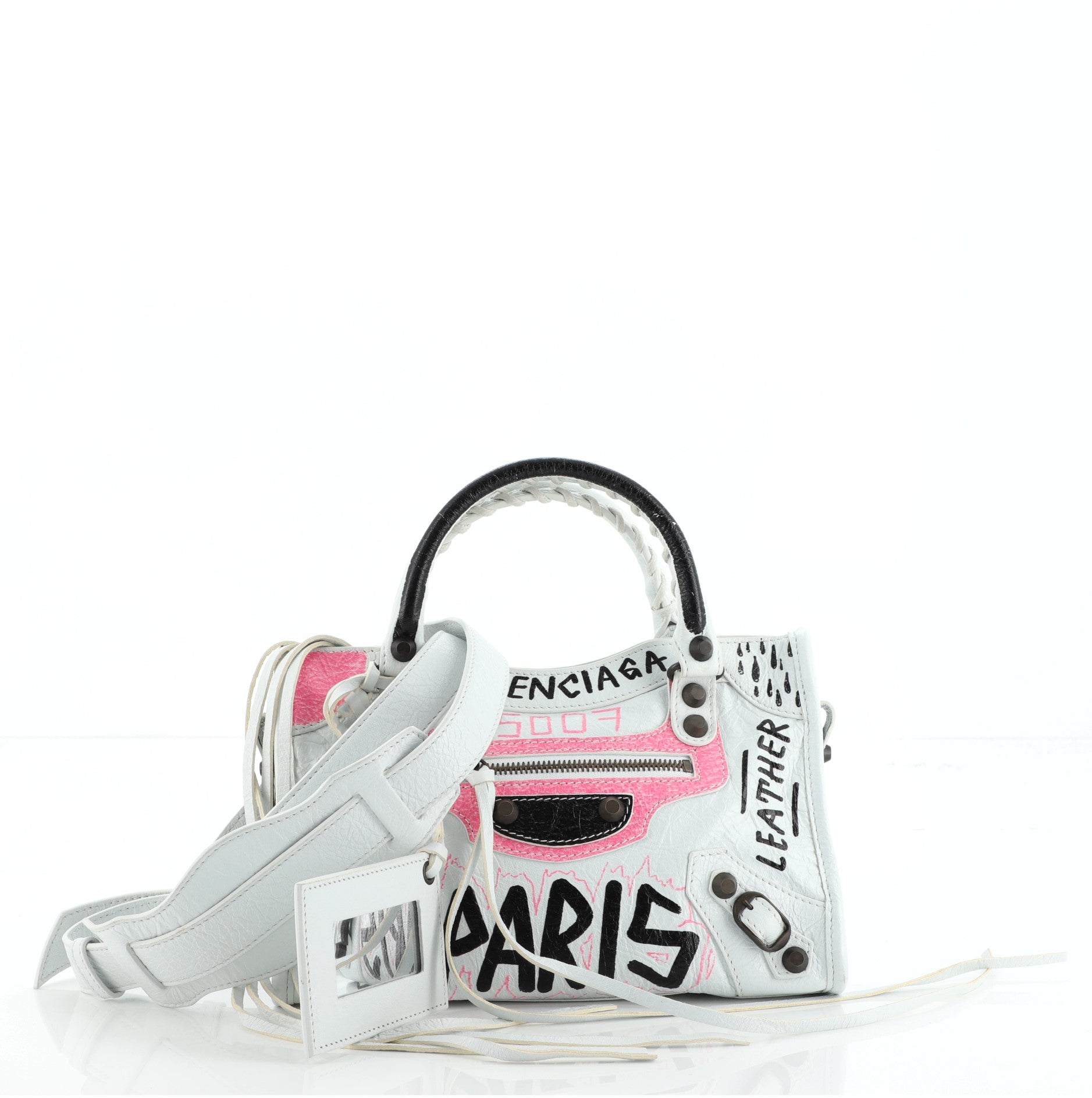 City Graffiti Classic Studs Bag Leather Mini