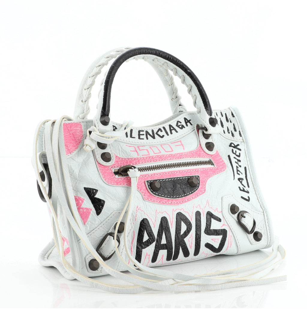 City Graffiti Classic Studs Bag Leather Mini