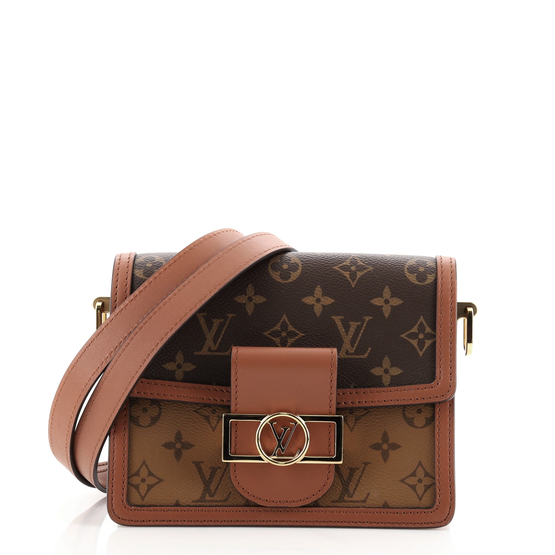 Dauphine Shoulder Bag Reverse Monogram Canvas Mini