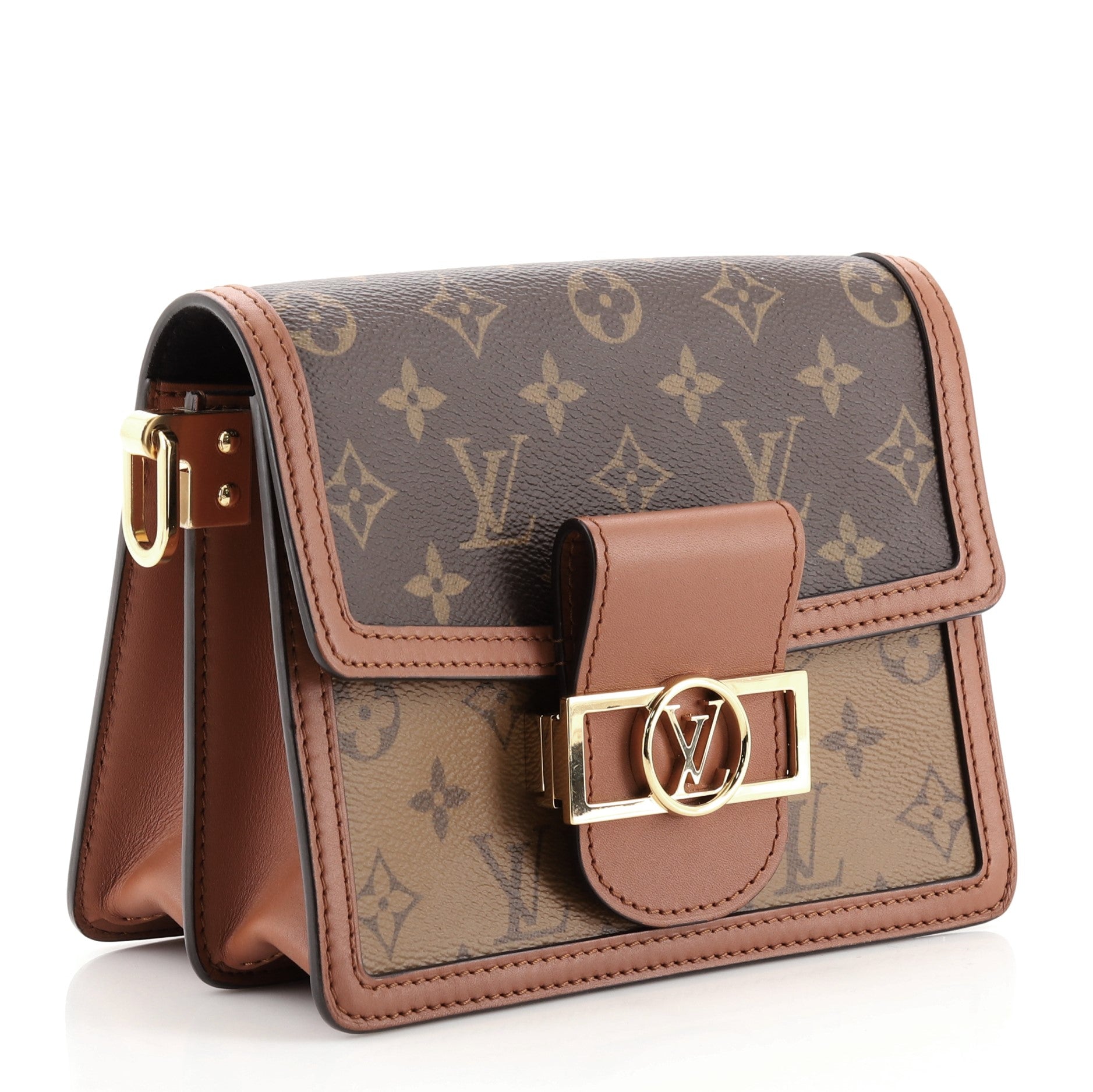 Dauphine Shoulder Bag Reverse Monogram Canvas Mini