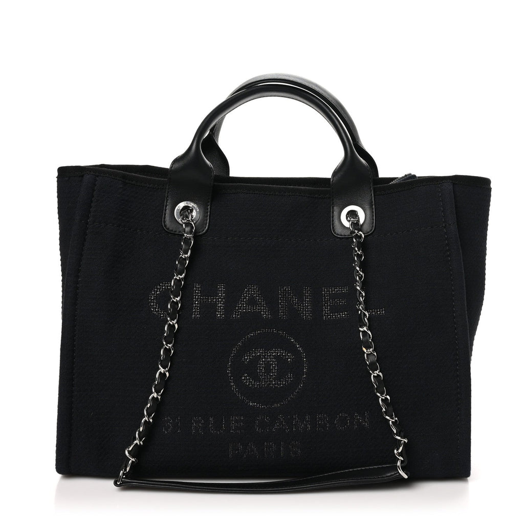 Mixed Fibers Small Deauville Tote Black