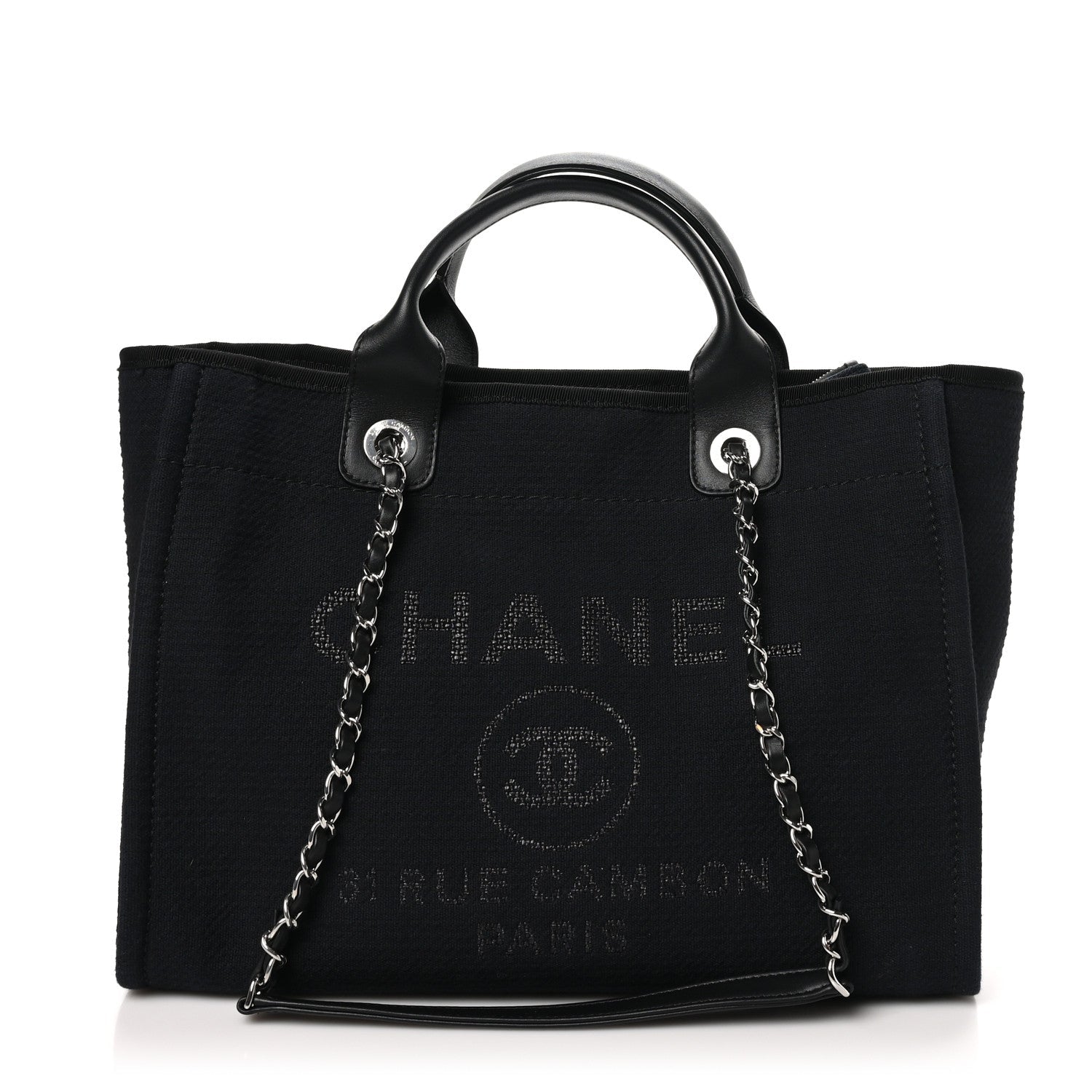 Mixed Fibers Small Deauville Tote Black
