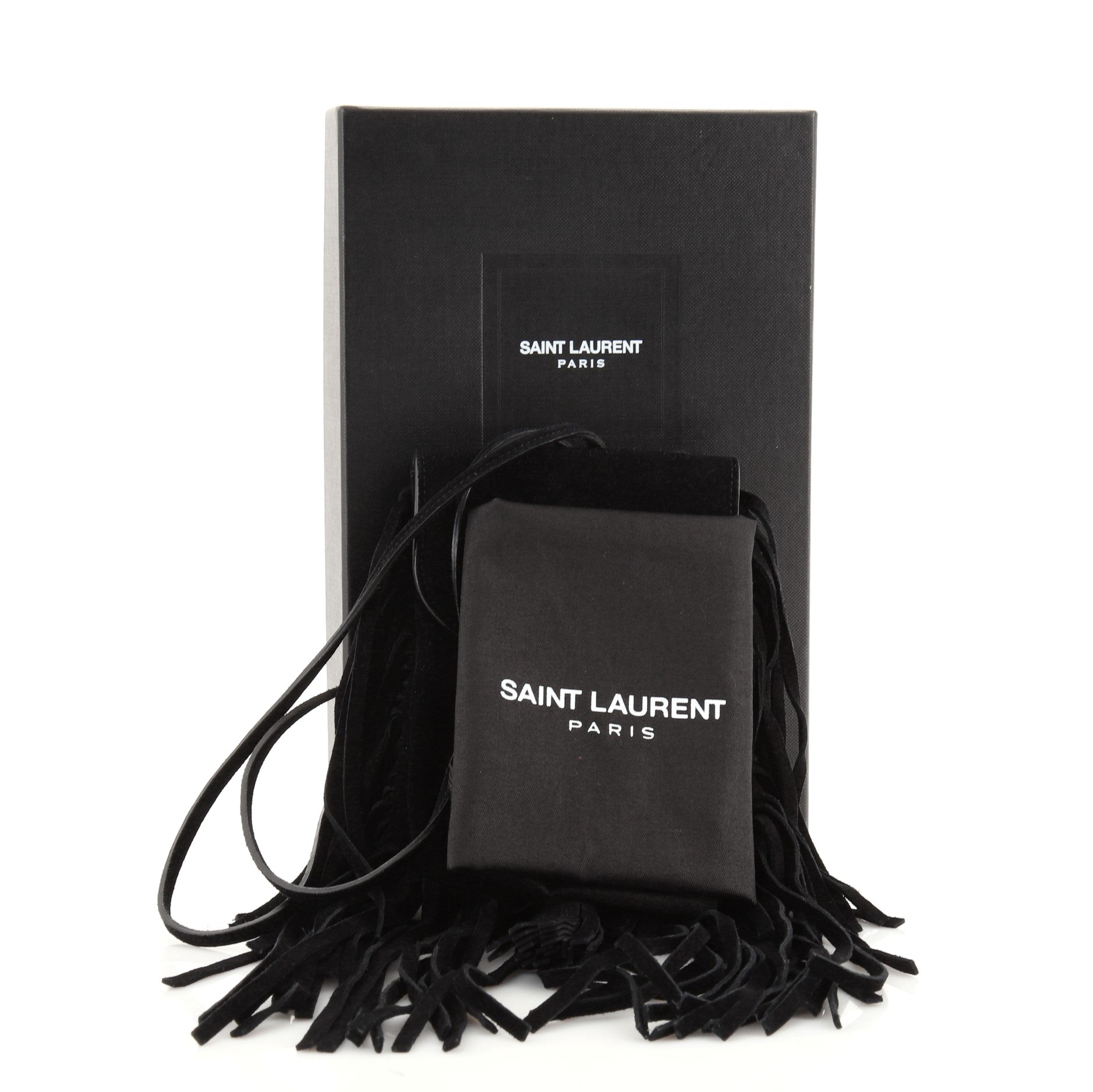 Anita Flat Fringe Crossbody Bag Suede Mini