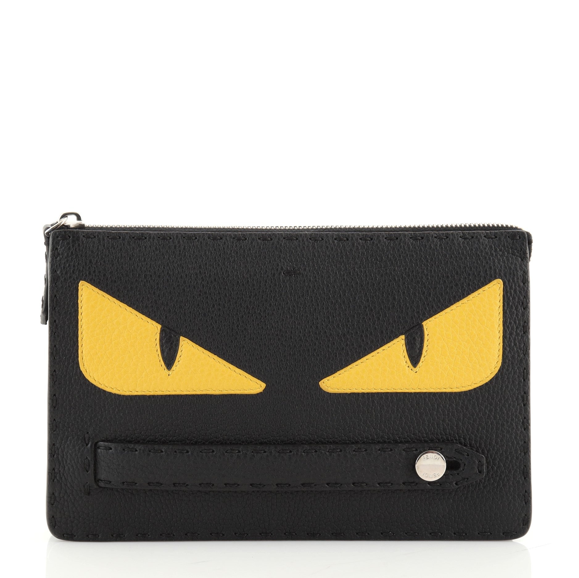 Monster Handle Clutch Leather Small