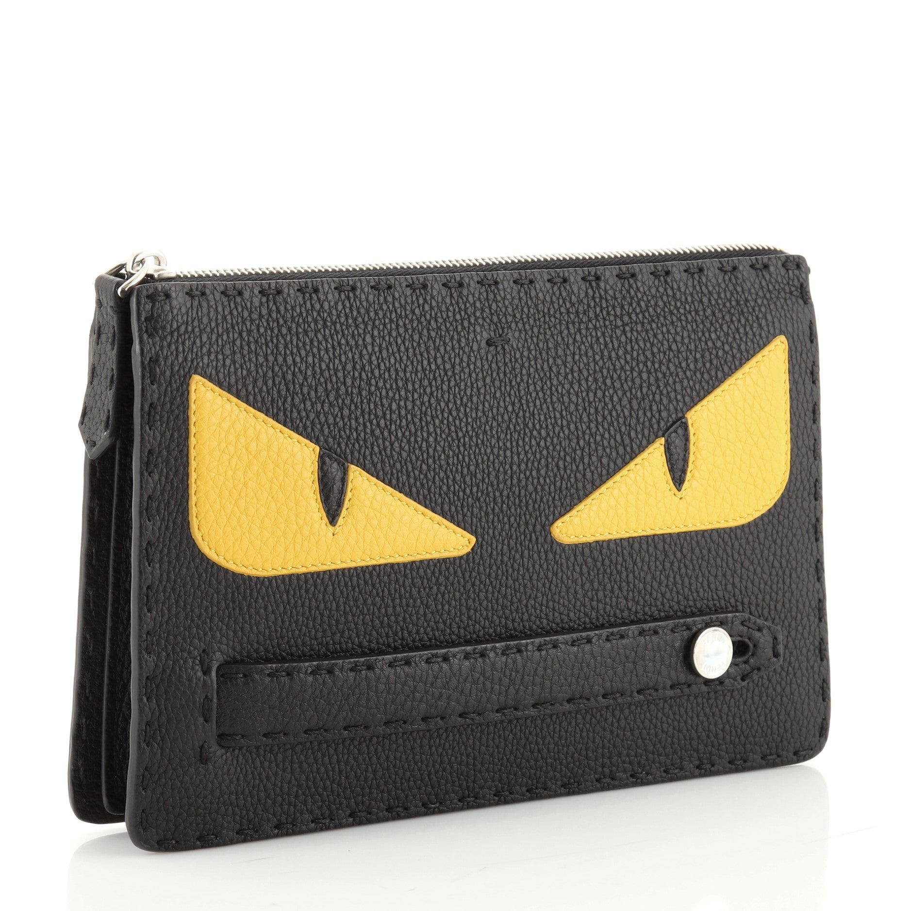 Monster Handle Clutch Leather Small