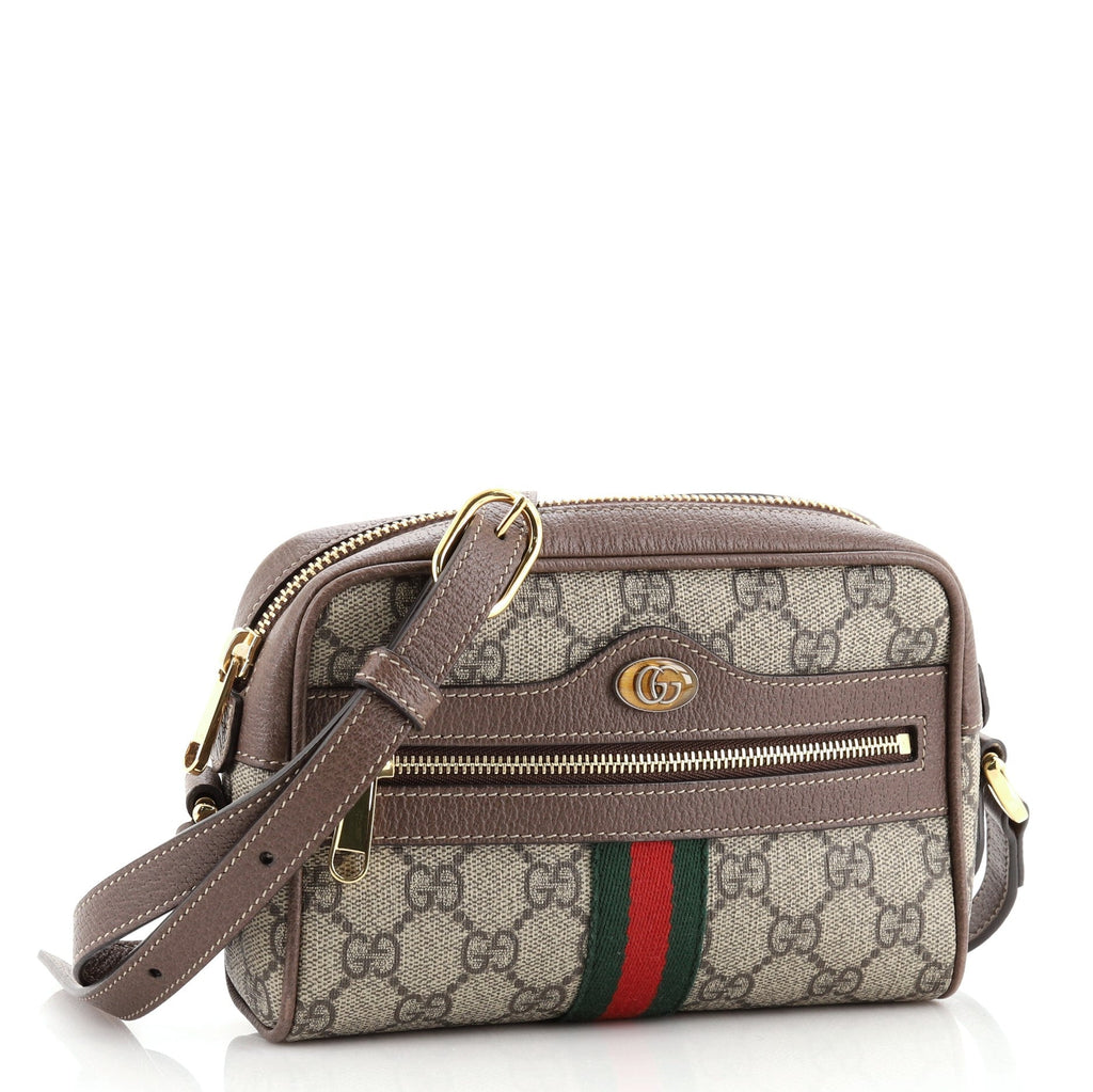 Ophidia Shoulder Bag GG Coated Canvas Mini