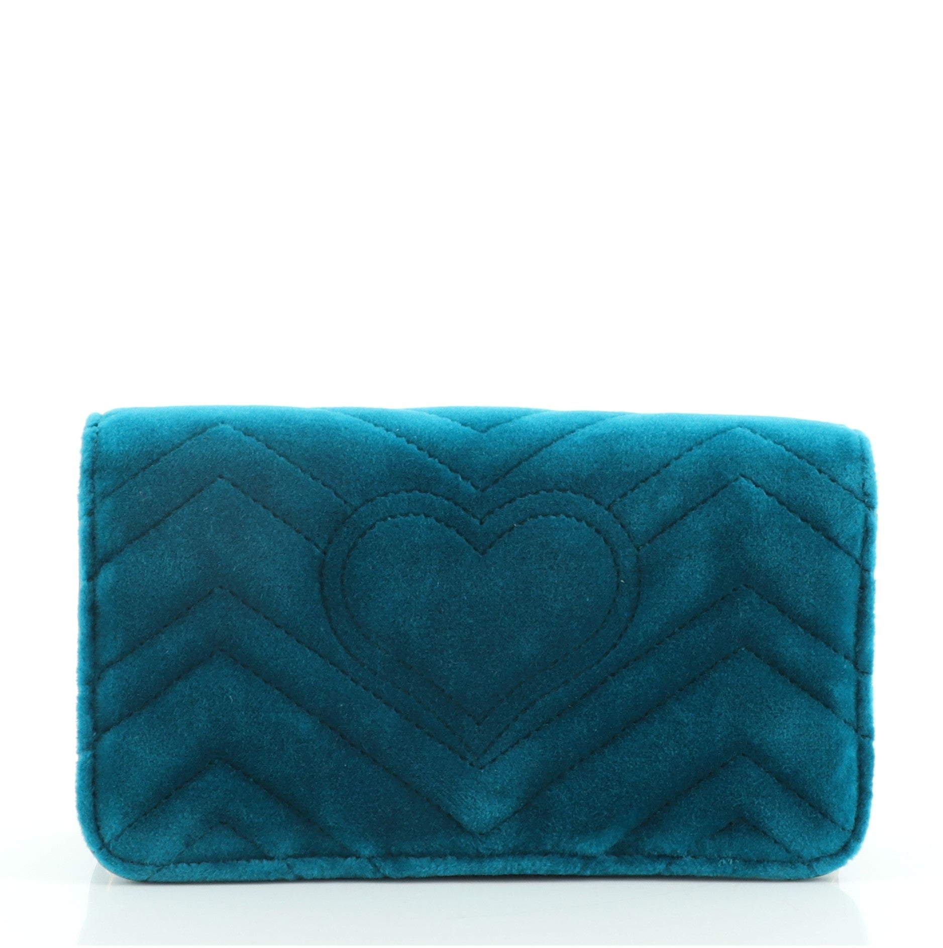 GG Marmont Chain Flap Bag Matelasse Velvet Mini