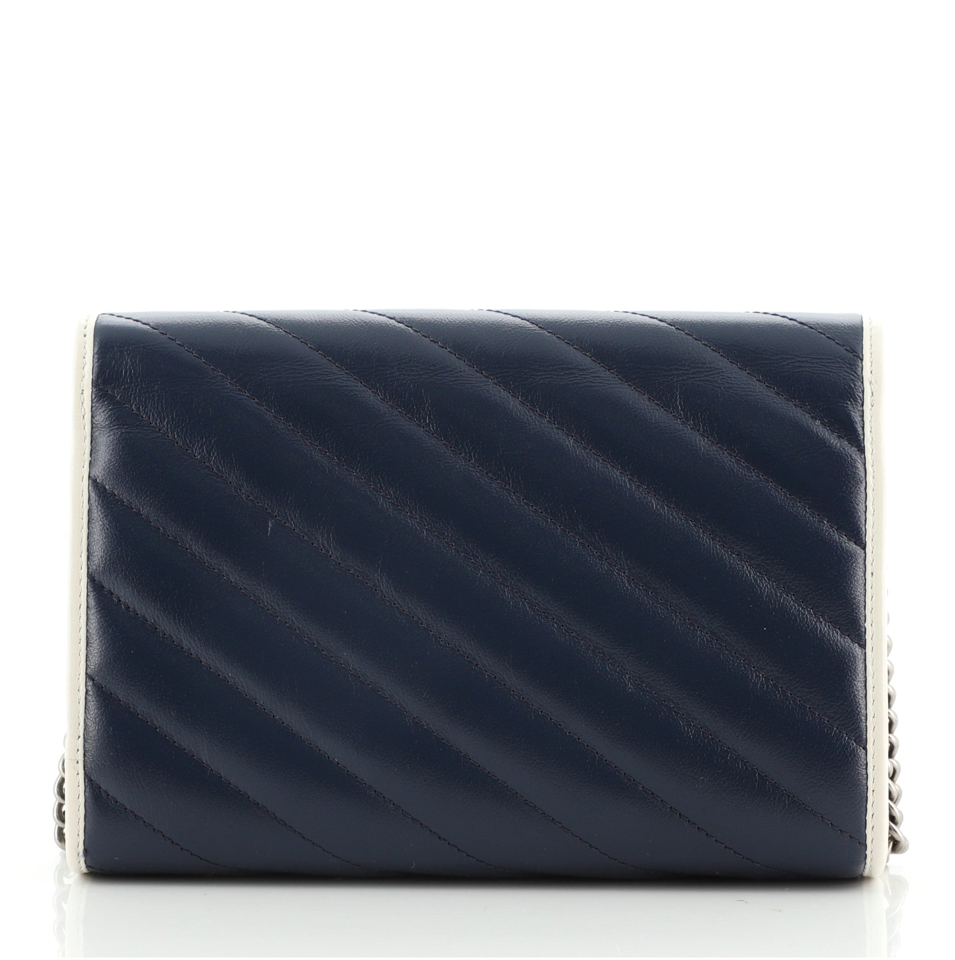 GG Marmont Chain Wallet Diagonal Quilted Leather Mini