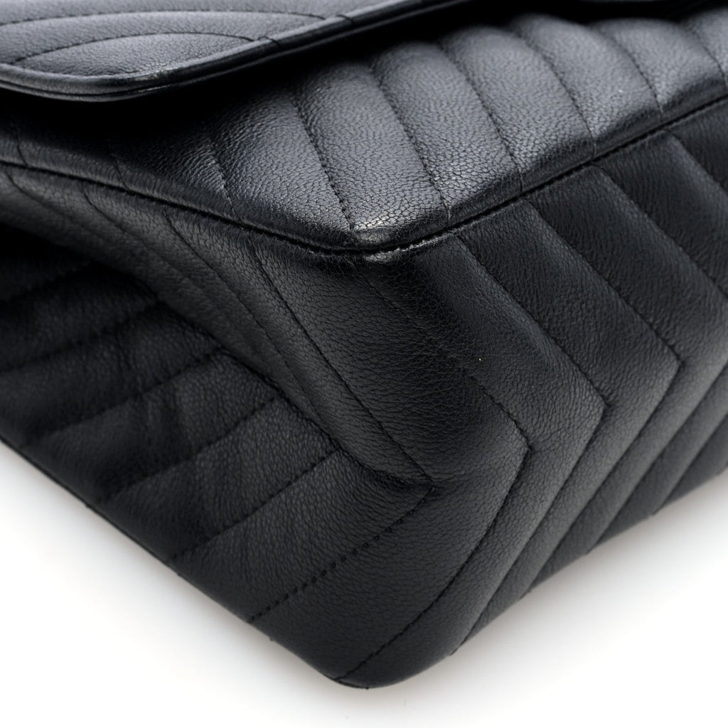 Sheepskin Chevron Quilted 2.55 Reissue 226 Flap So Black