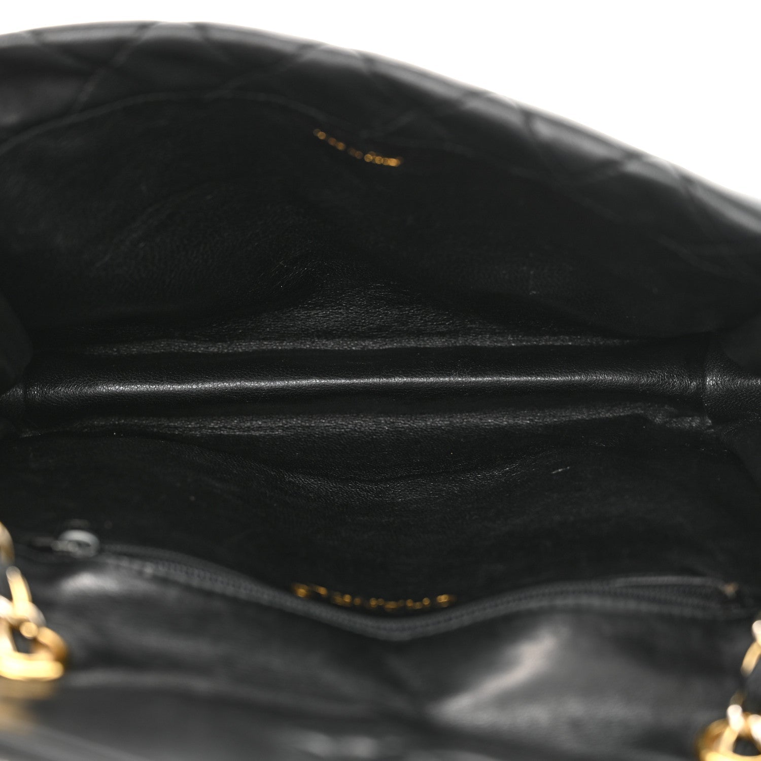 Quilted CC Tassel Flap Bag Black