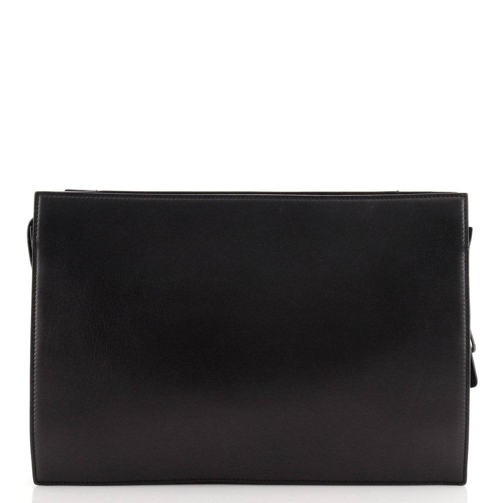 Front Pocket Flat Clutch Intrecciato Nappa with Leather