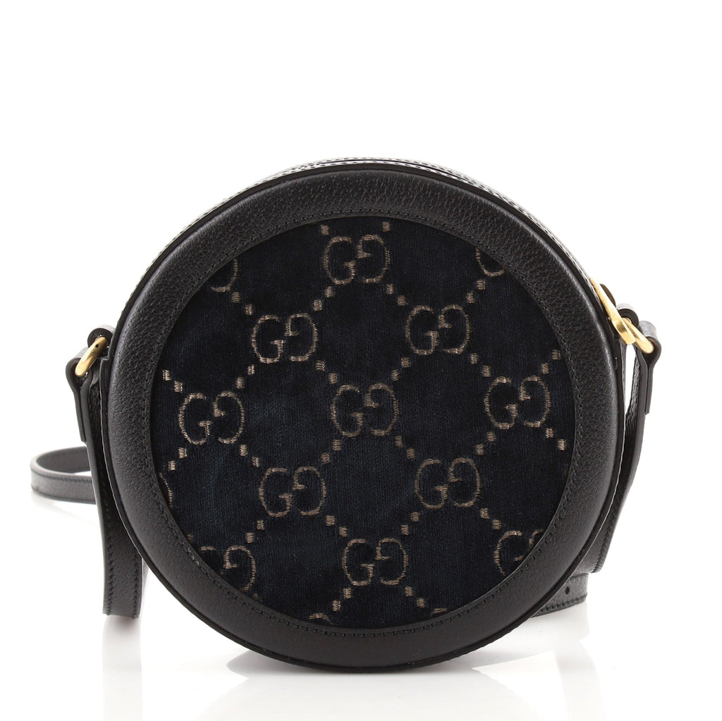 Ophidia Round Shoulder Bag GG Velvet Mini