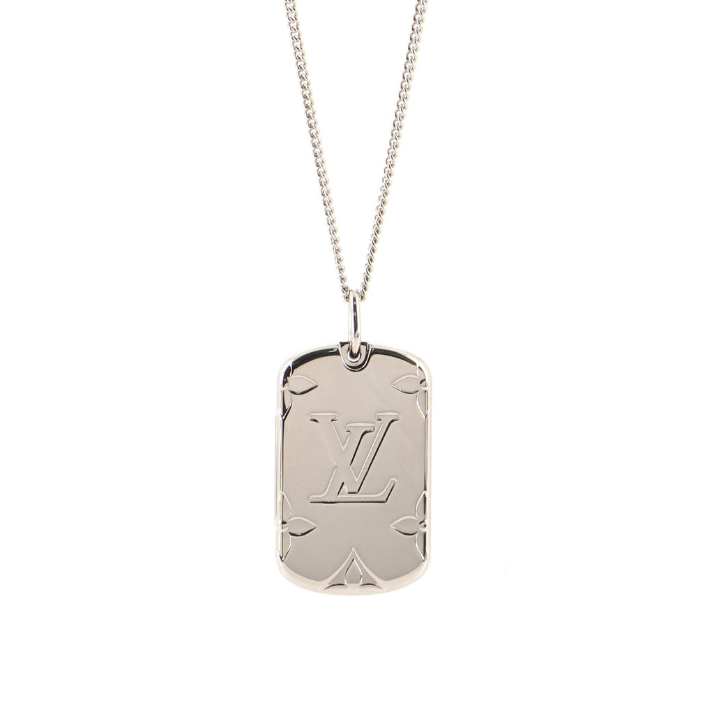 Rocket Necklace Monogram Patterned Metal