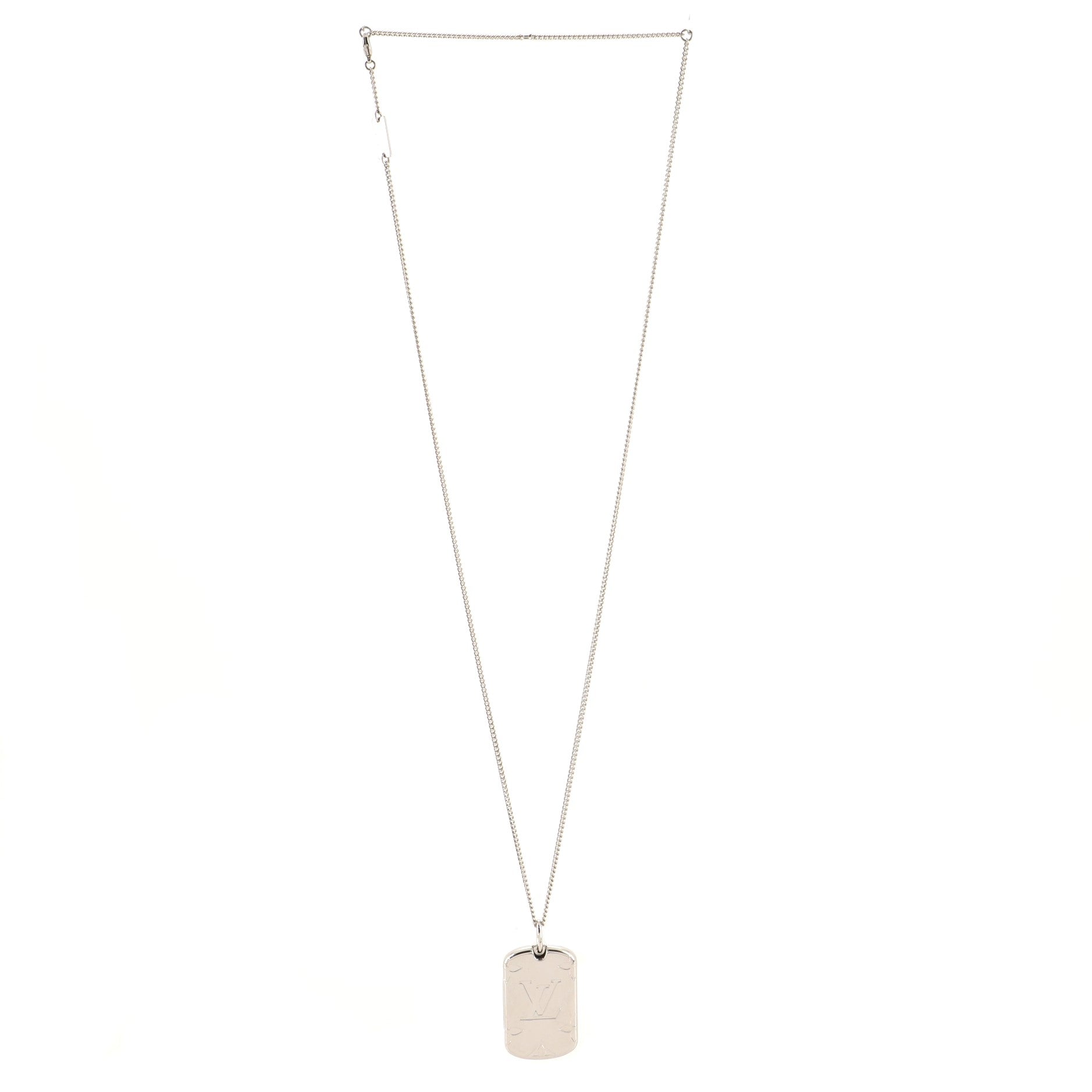 Rocket Necklace Monogram Patterned Metal