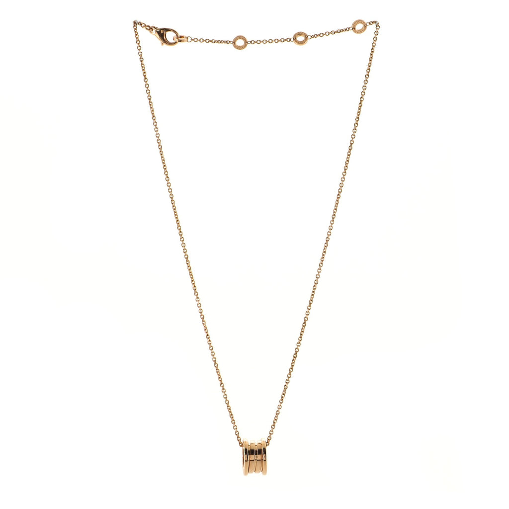 B.Zero1 Pendant Necklace 18K Rose Gold
