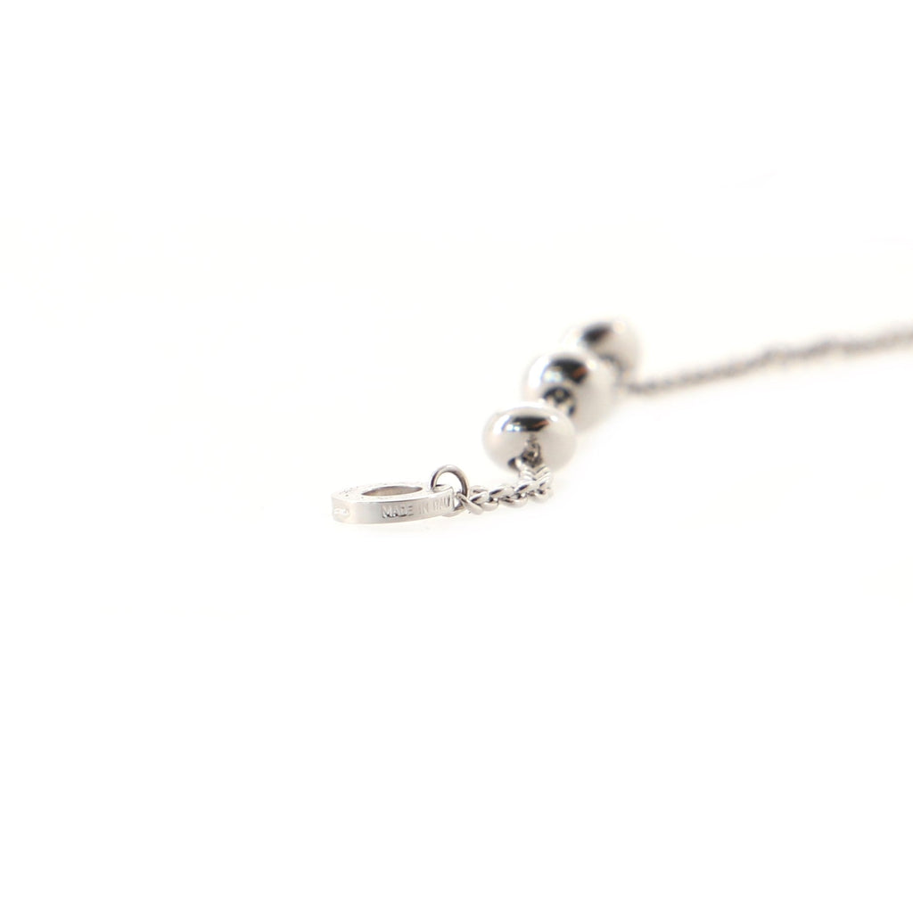 B.Zero1 3 Charm Necklace 18K White Gold