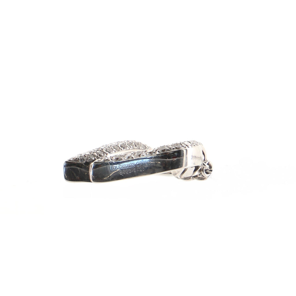 Heart Pendant Necklace 18K White Gold with Diamonds
