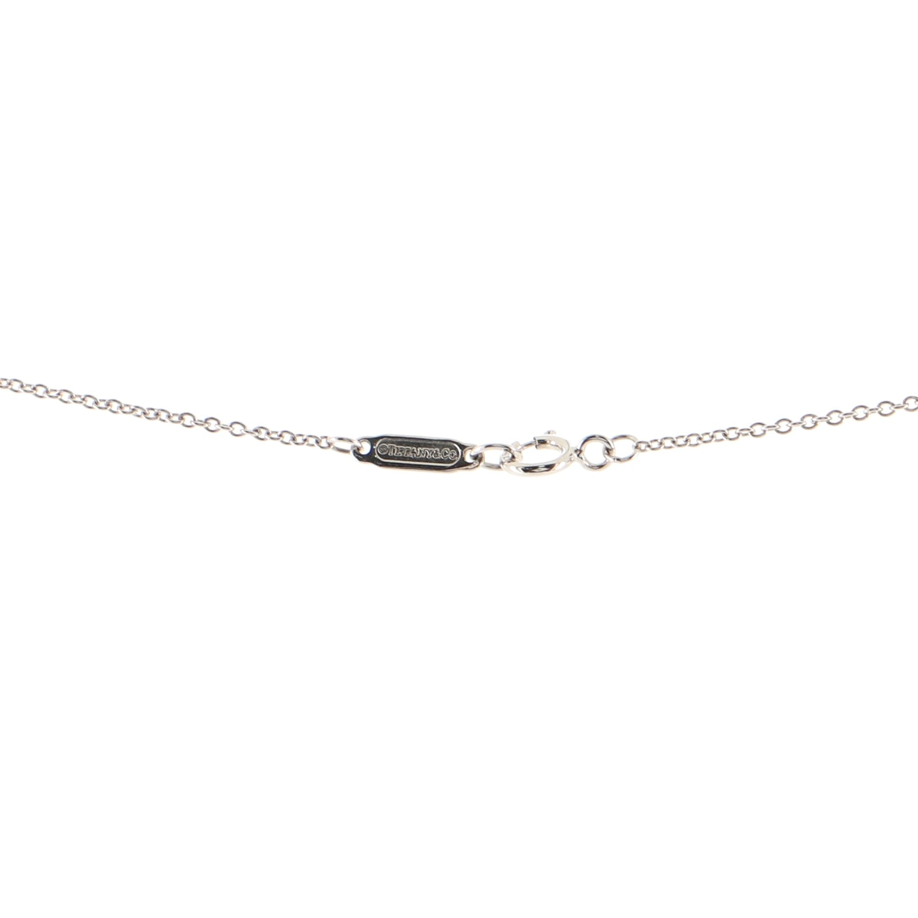 Metro Heart Pendant Necklace 18K White Gold and Diamonds Mini