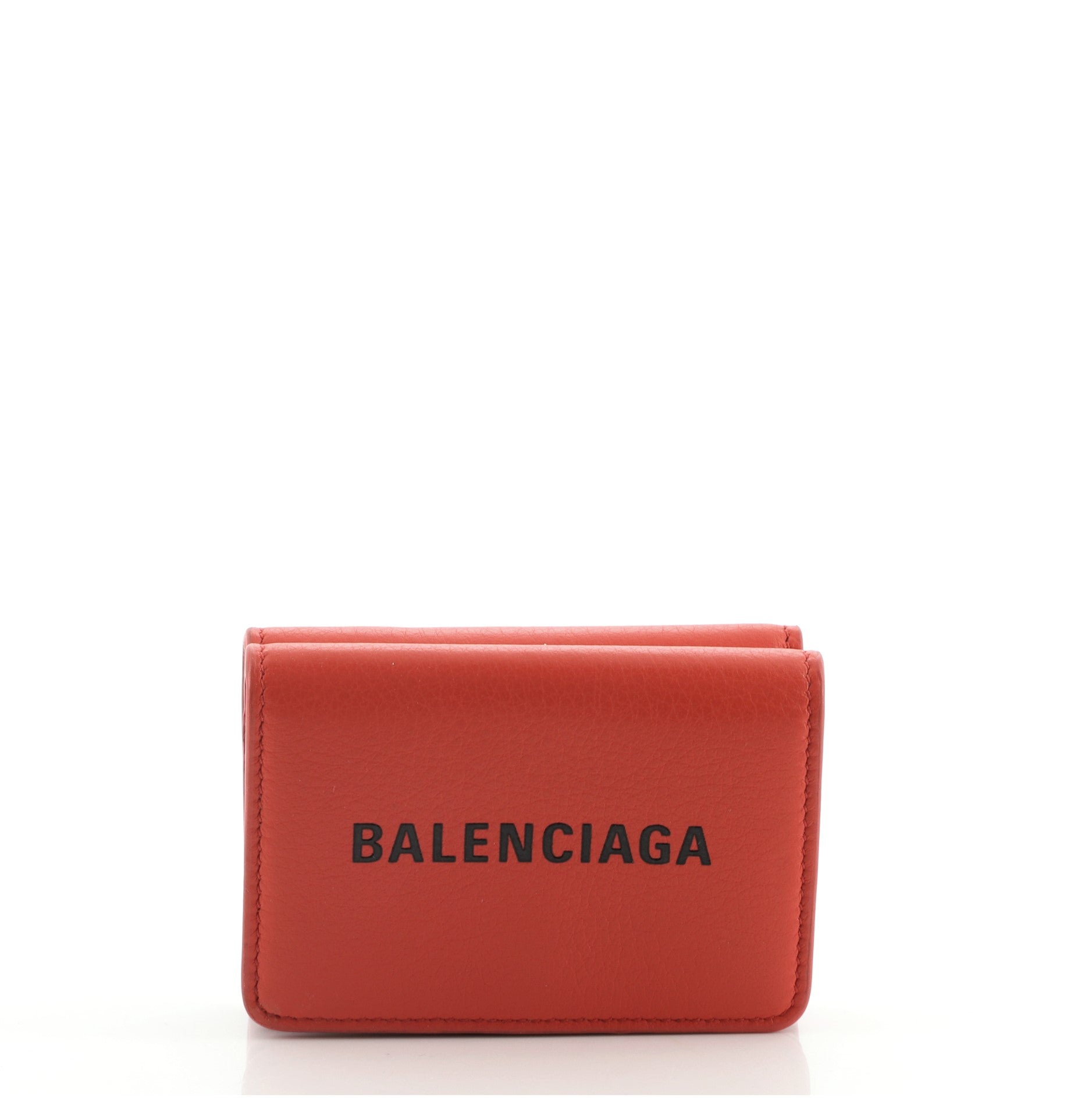Logo Trifold Wallet Leather Mini