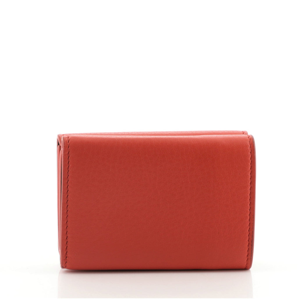 Logo Trifold Wallet Leather Mini