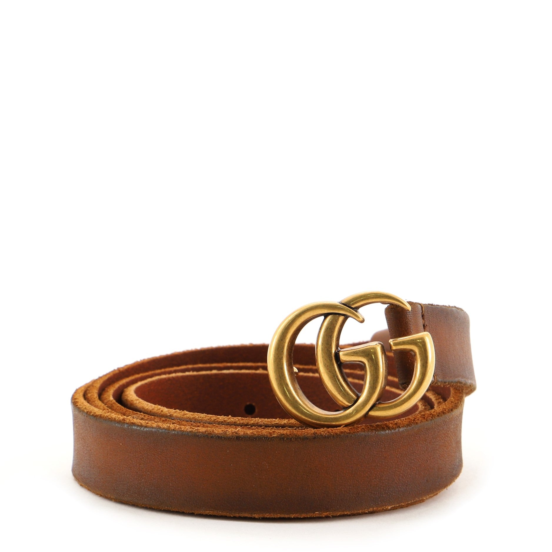 GG Marmont Belt Leather Thin 95