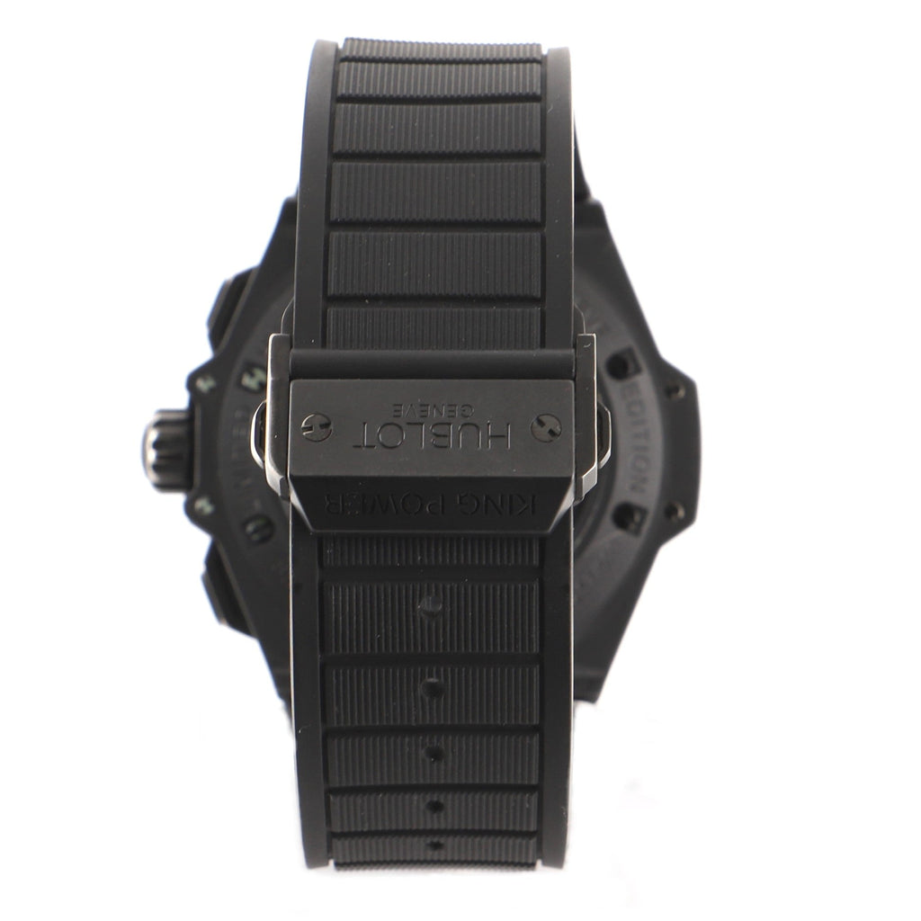Big Bang King Power Black Magic Chronograph Automatic Watch Titanium and Ceramic with Carbon and Rubber 48