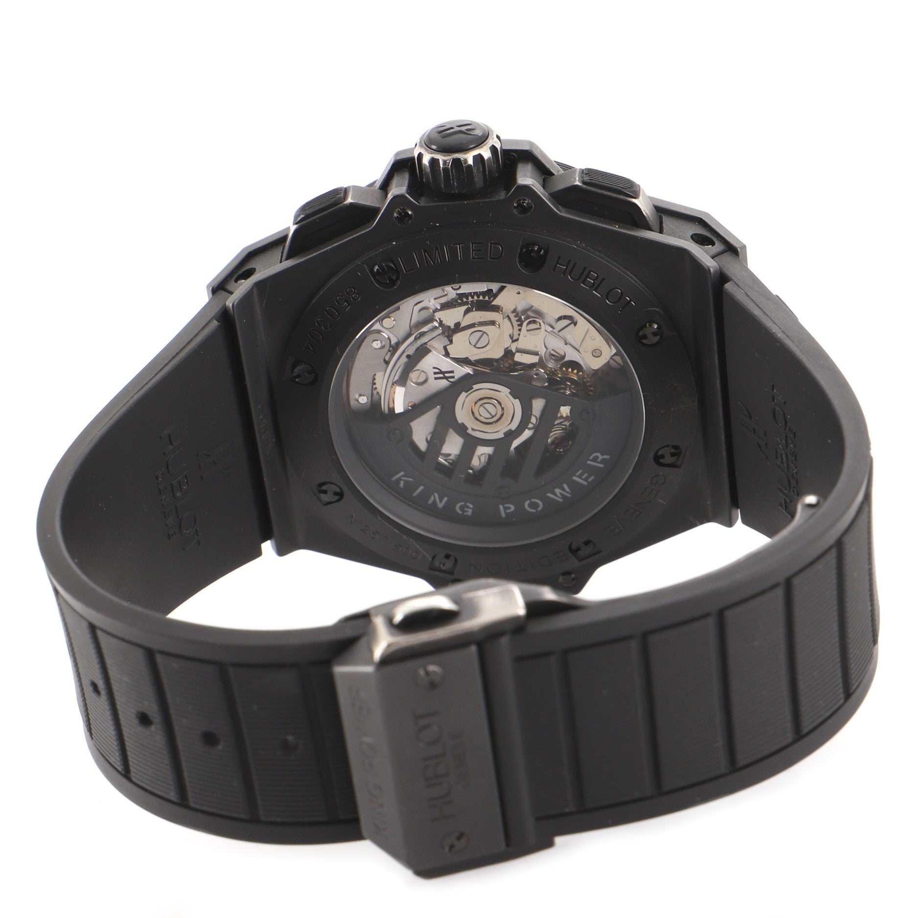 Big Bang King Power Black Magic Chronograph Automatic Watch Titanium and Ceramic with Carbon and Rubber 48