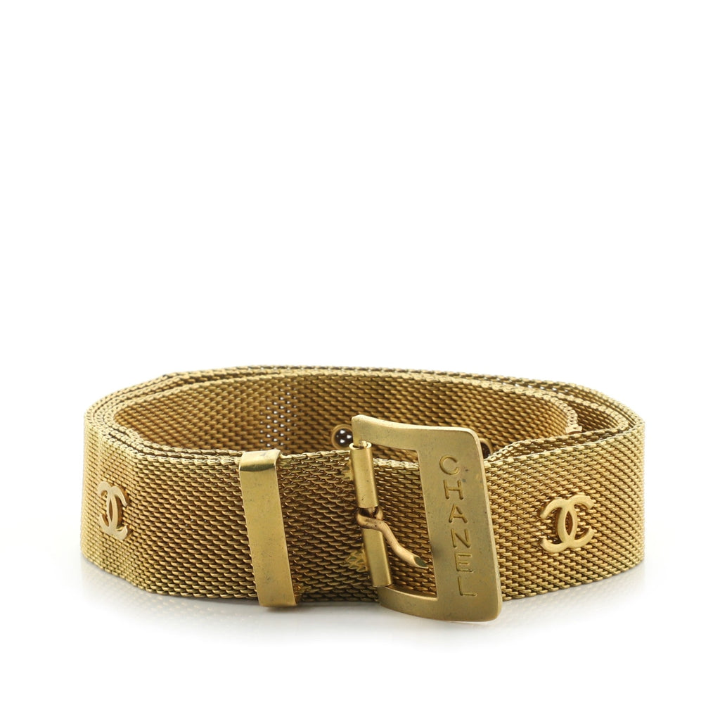 Vintage CC Mesh Belt Metal 75