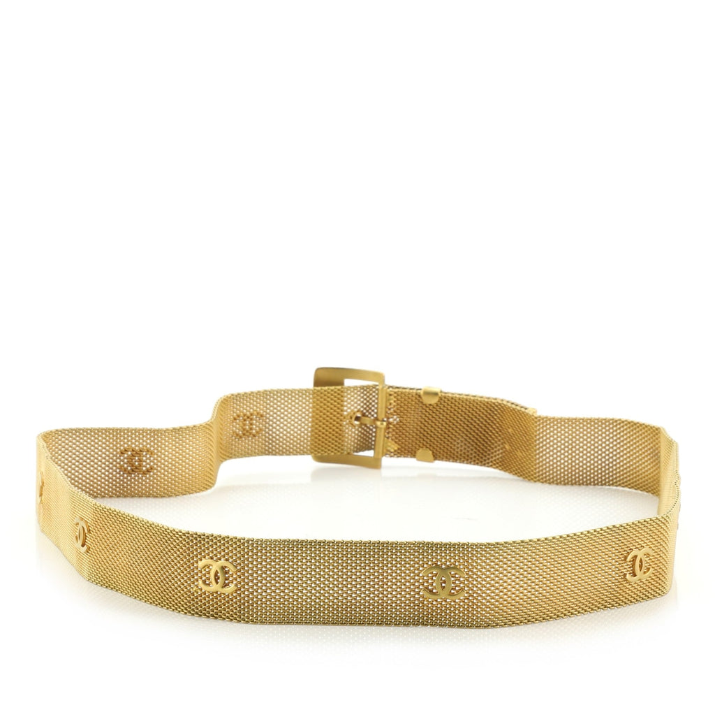 Vintage CC Mesh Belt Metal 75