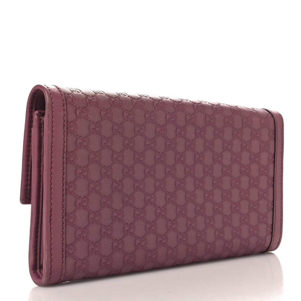 Microguccissima Sukey Continental Wallet Vintage Rose