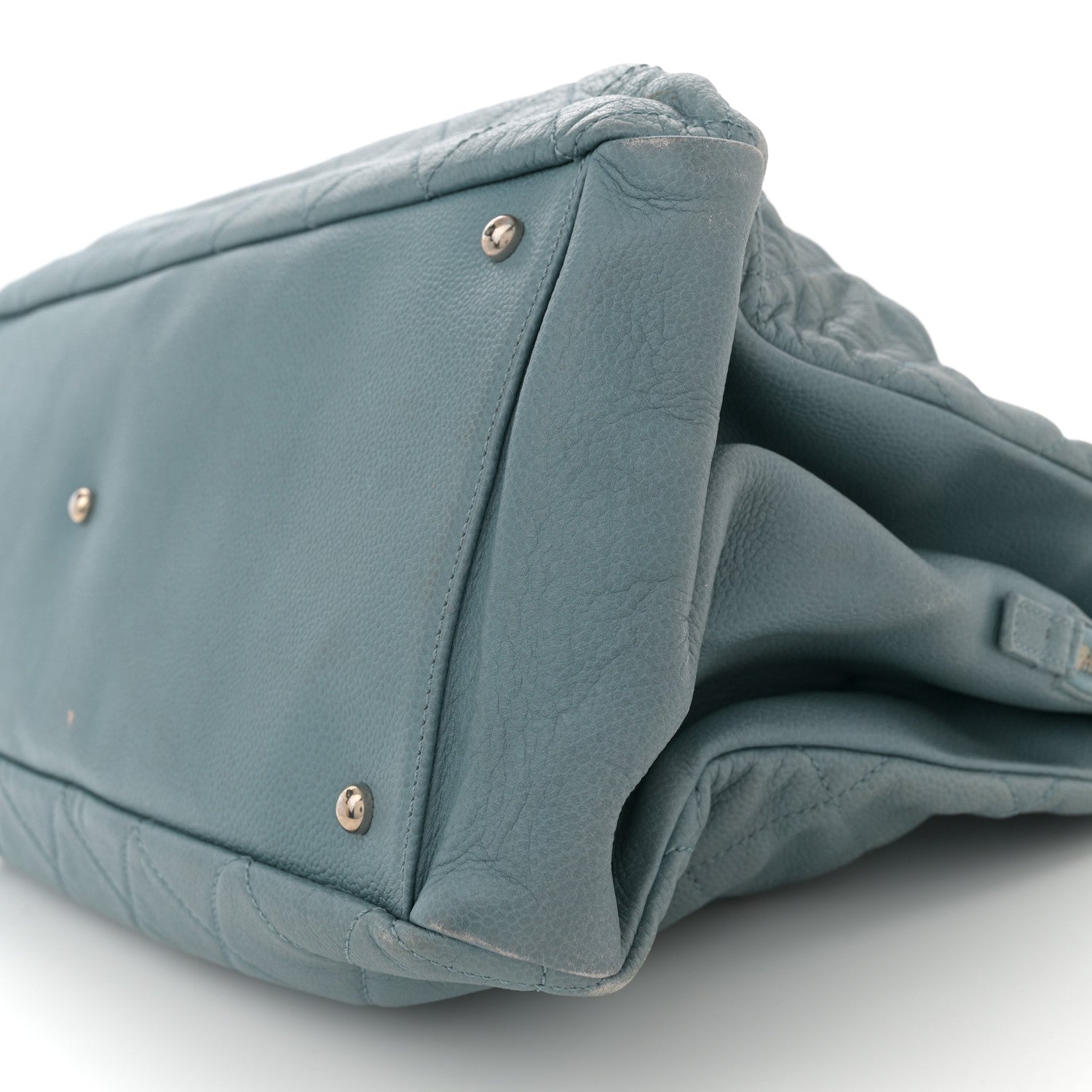 Caviar Quilted Timeless CC Tote Blue