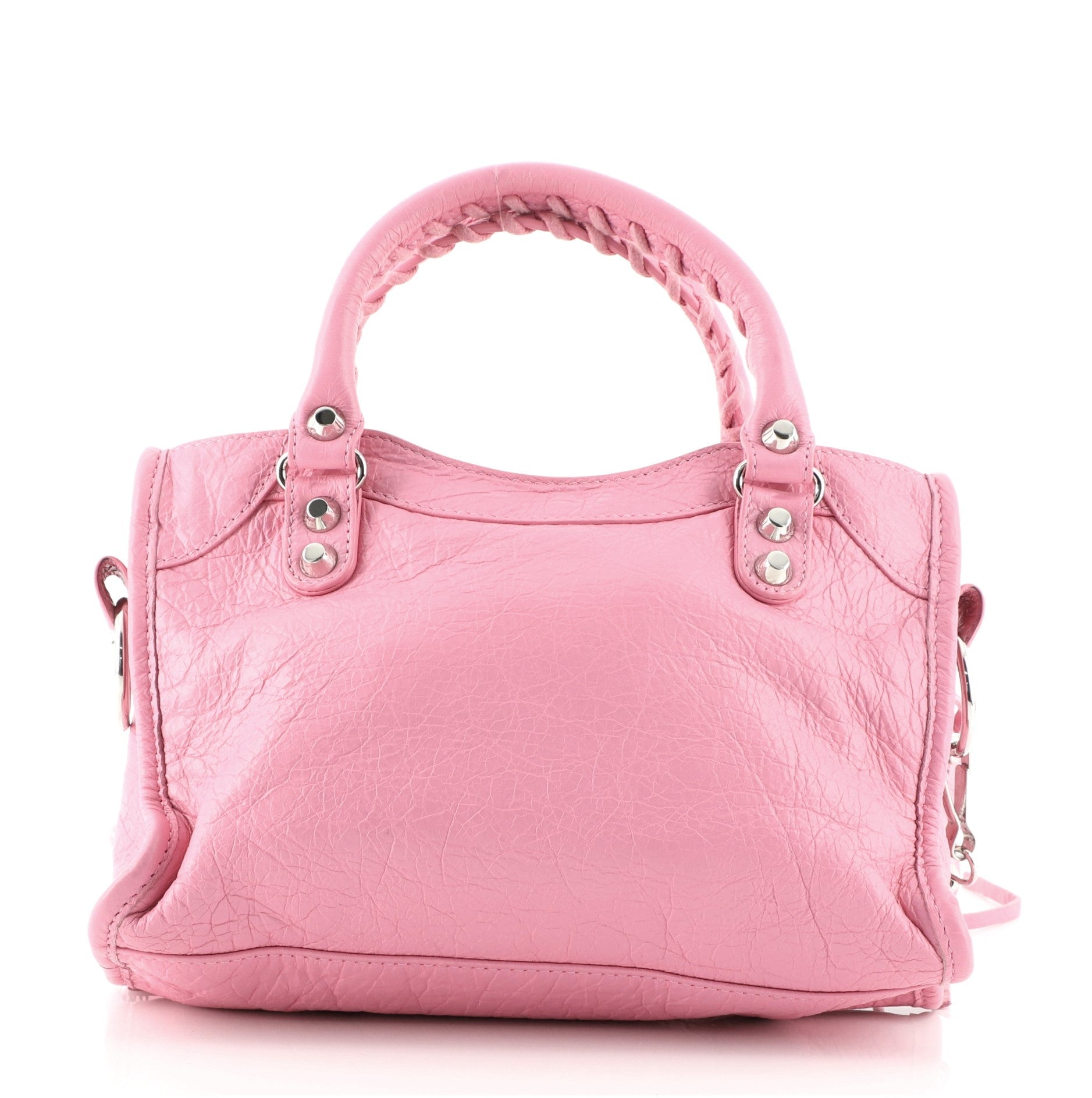 Logo Strap City Classic Studs Bag Leather Mini