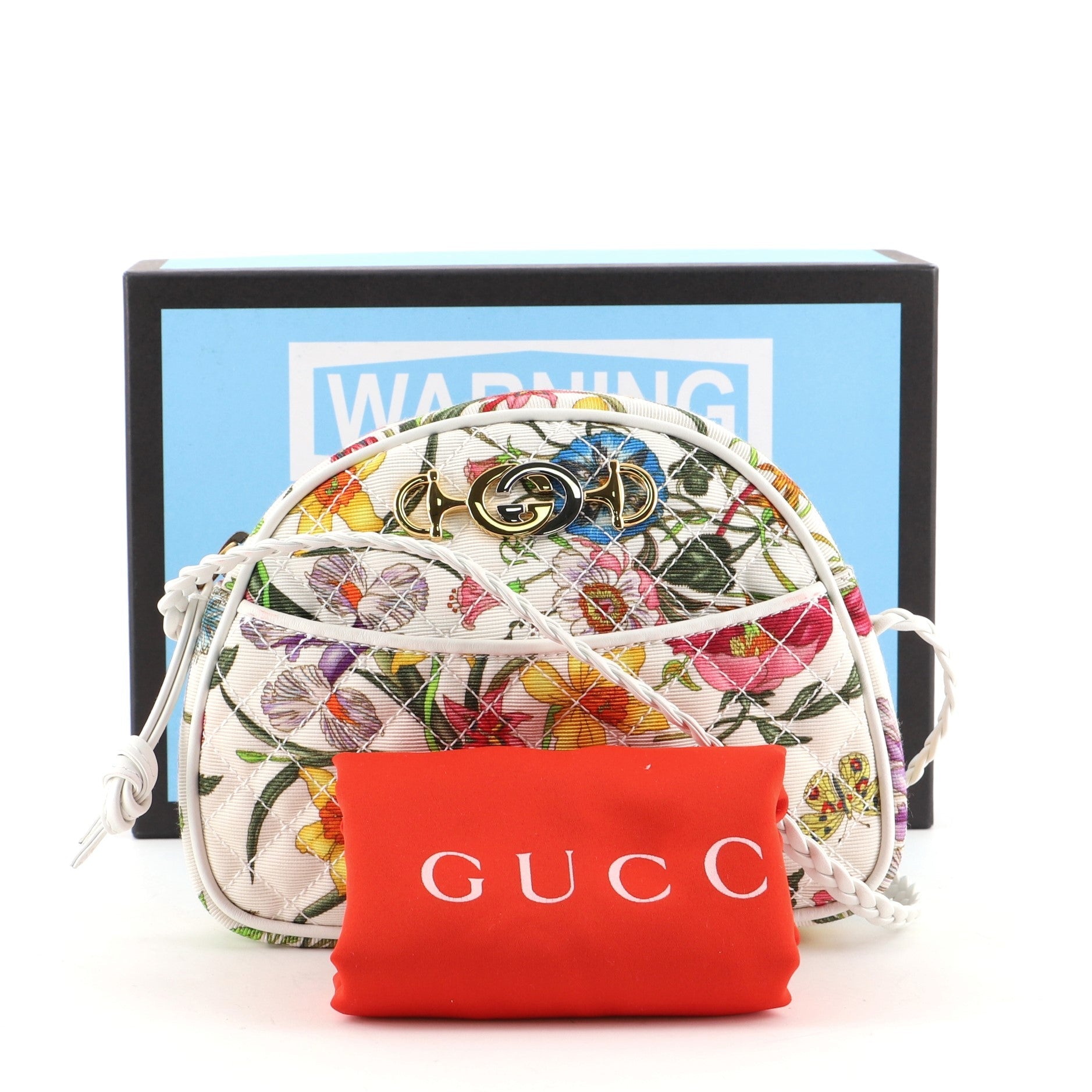 Trapuntata Camera Shoulder Bag Quilted Flora Canvas	 Mini