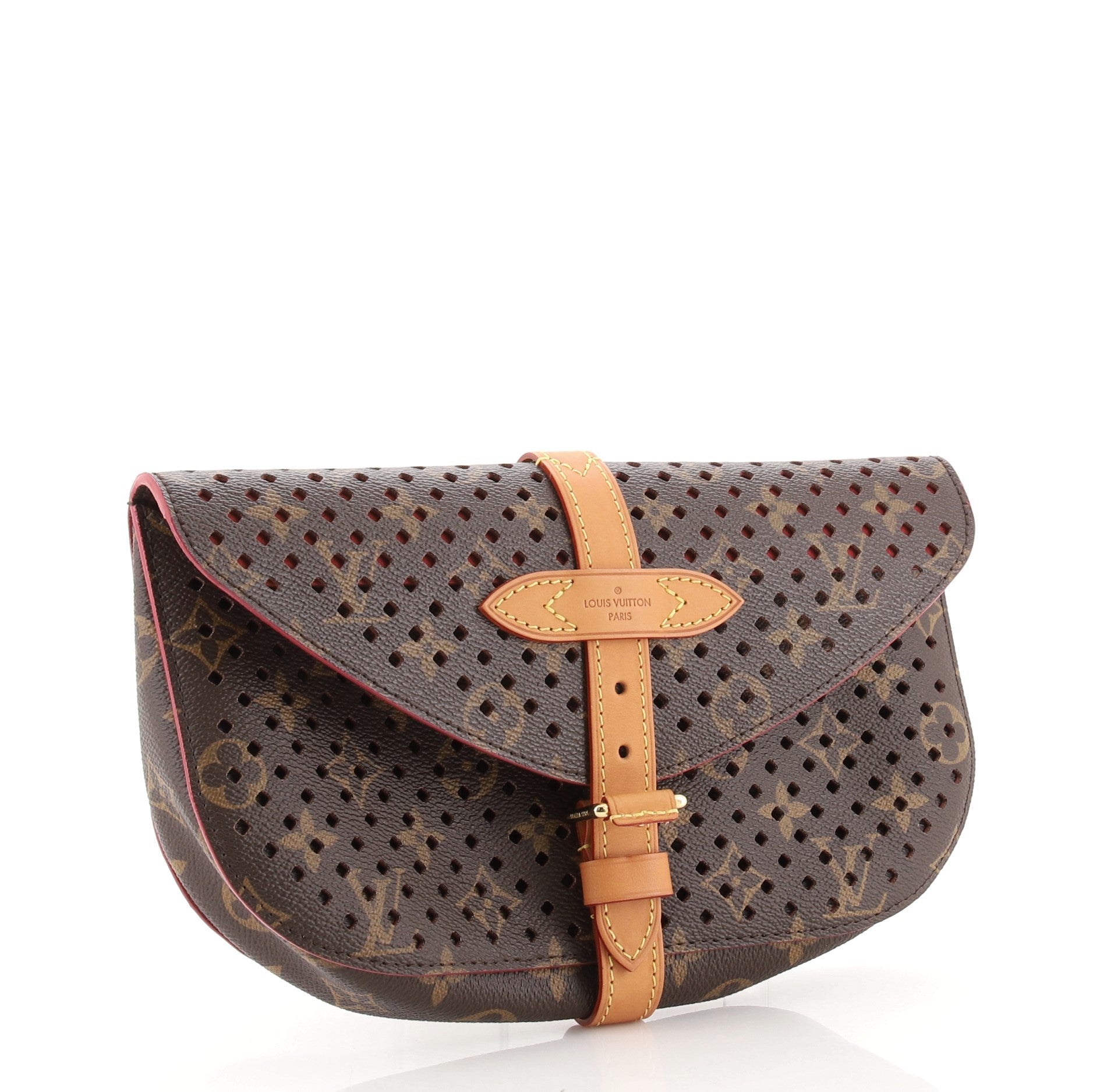 Flore Saumur Clutch Perforated Monogram Canvas